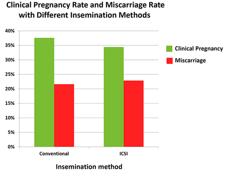 Clinical Pregnancy Rate and Miscarriage Rate with Different Insemination Methods