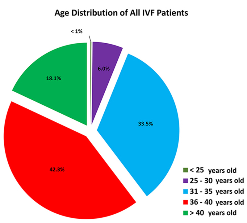 Age Distribution of All IVF Patients